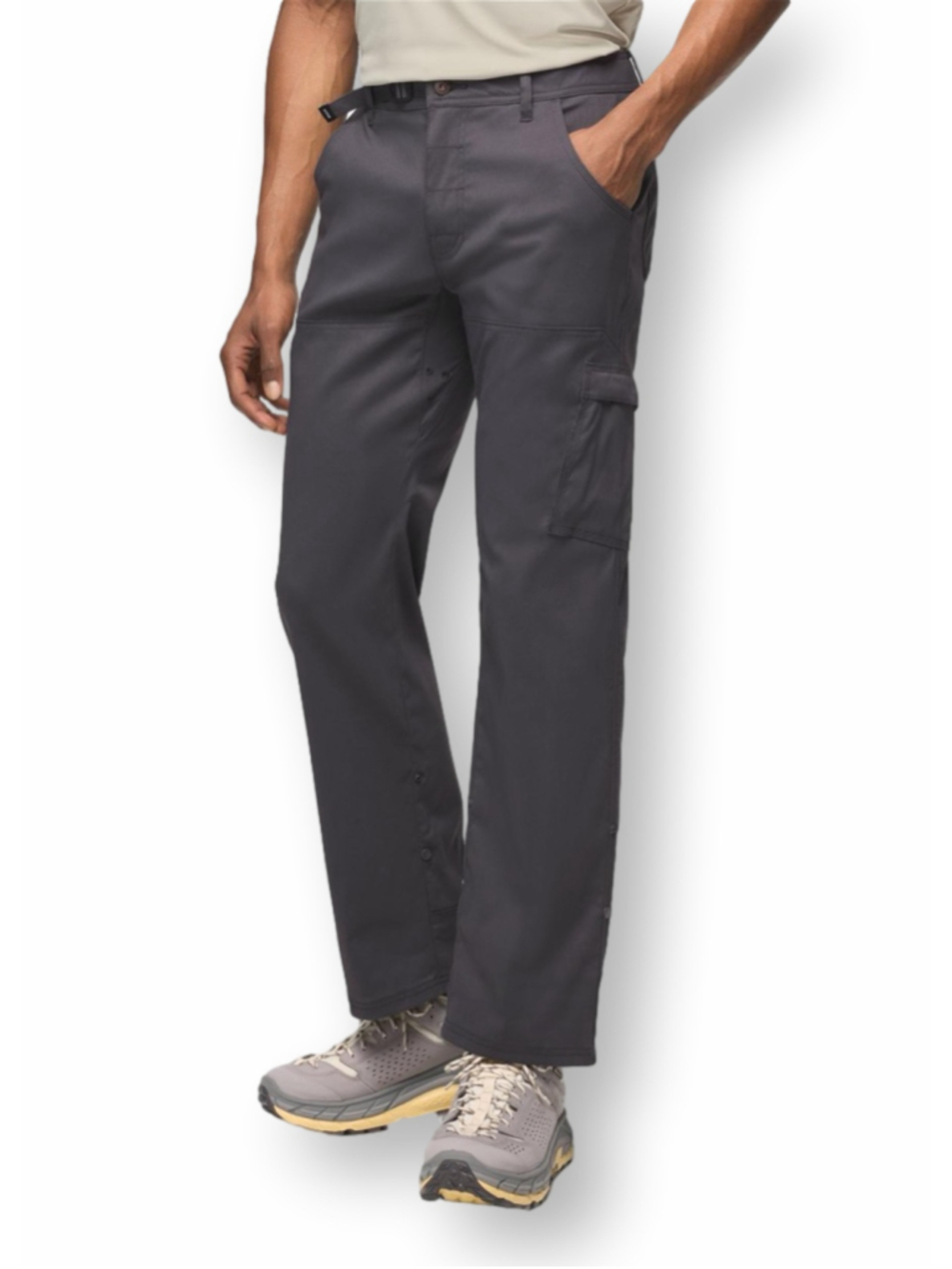 prAna Stretch Zion Gray Relaxed Fit Cargo Pants Men's Size 40X32 Outdoors Hiking